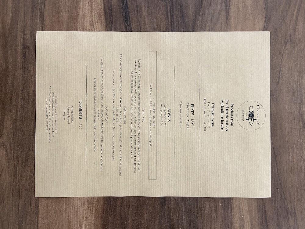 Ohana Café - Menu Image 4